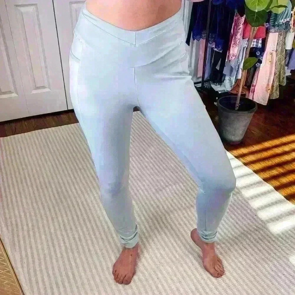 GYMSHARK Recess High Waist Pocket Leggings in Mint Green - Picture 1 of 8